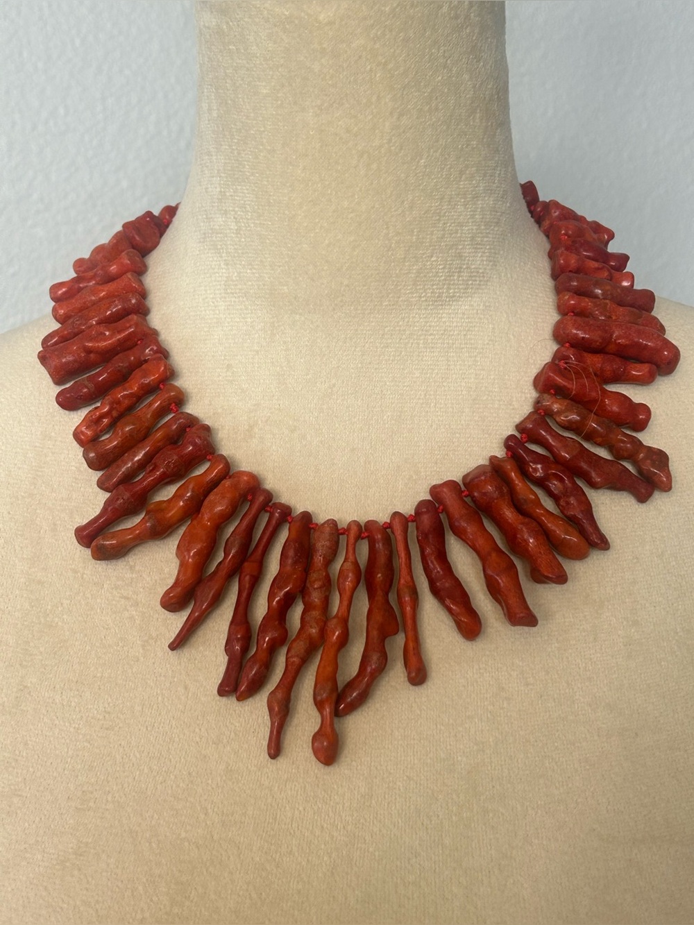 Red Branch Natural Coral Necklace